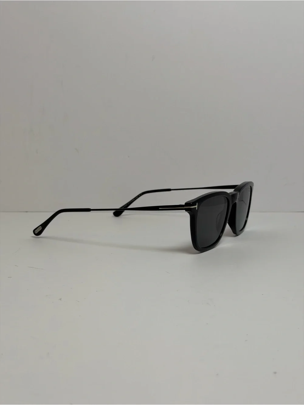Tom Ford Arnaud-02 Polarized Shiny Black Square Sunglasses